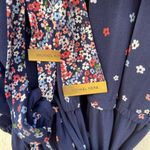 Michael Kors Belted Floral Bell Sleeve V Neck Wide Leg Evening Jumpsuit Size 3X Photo 4