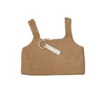Everlane Camel Yak And Wool Blend The Cozy Stretch Knit Cropped Tank Size M NWT Photo 1