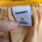 Old Navy  Yellow Floral Midi Dress Sz XL Short Flutter Sleeve Casual Boho Flowy Photo 5