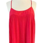 She & Sky TAROO Coral Pink Dress Pleated Sleeveless Trendy Silk Medium EUC Photo 7