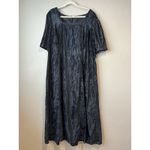 Handmade Crushed Velvet Maxi Dress 3X Square Neck Classic Midi Goth Whimisgoth Vampire Photo 1