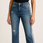 Pistola Charlie High Rise Zip Leg Jeans Women’s 27 Distressed Crop Fray Hem Photo 0