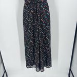 Anthropologie NWT Eva Franco Wide Leg Jumpsuit Halter Neck Metallic Black Size 0 Photo 8