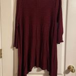 NWT Intro Red Black 3/4 Sleeve Tunic Top Mini Dress Size 2X Boho Peasant Photo 1