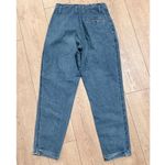 Liz Wear Vintage Mom Jeans Womens 8 Pleated Front Tapered Leg Blue Denim Pants Size 28 Photo 3