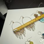 Dangle Drop Pierced Earrings Lot Of 4 Variety Mostly Bead / Beaded Photo 5