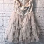 Windsor Homecoming Strapless Pale Gold Dress Size 3/4 Photo 3