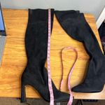 Nine West  Sizzle 2 Over The Knee Boot Size 9 Tall Faux Suede Black Heeled NEW Photo 5