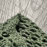 Handmade Crochet Knitted Hippie Boho Beach Green Star Mesh Long Sleeve Sweater Women's Photo 7