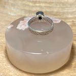 Sterling Silver Blue Turquoise Raised Circular Stone 925  Ring Photo 7