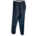 Banana Republic  Black Linen Wide Leg Structured Pants Women's Size 12 Photo 1