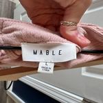 Anthropologie MABLE ROSE COLOR ROMPER PEASANT SLEEVES DEEP POCKETS nwot Pink Size L Photo 4