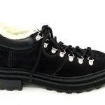 Schutz Lucille Faux Shearling-Lined Suede Hiking Boots Size 7 New in Dust Bag Photo 4