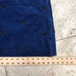 Lilly Pulitzer Vintage Corduroy Embroidered Dogs Fabulous Skirt Size 8 Blue Photo 5