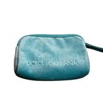 Dolce & Gabbana  Lt. Blue Velvet Clutch Wristlet Sunglasses Pouch Authentic Photo 2