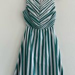 Hunter Bell  Kathleen Midi Dress Emerald Stripe Photo 1