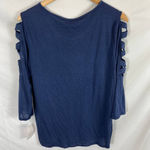 NWT by&by Cutout sleeve Top and Necklace XL Blue Size undefined Photo 6
