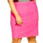 Lane Bryant NEW NWT Plus Size Solid Bright Pink Ponte Knit Straight Pencil Skirt Photo 2