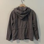 EVER Splendour Drawstring Anorak Jacket Hooded Long Sleeve Casual Relaxed Fit M Gray Size M Photo 1