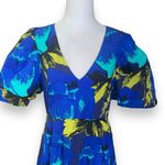 Christopher John Rogers x Target Blue Yellow Floral Puff Sleeve Maxi Dress 6 Photo 2