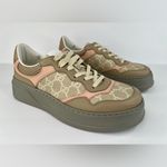 Gucci  GG Supreme Canvas Leather Women Chunky Platform Sneakers Size EU 40.5 Photo 10