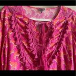 Crown & Ivy elephant novelty pink blouse Photo 2