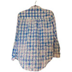 Anthropologie  Pilcro and the Letterpress Neon Plaid Check Shirt Blue Size Small Photo 1