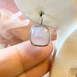 Sterling Silver Earrings Moontsone Square Pale Dangle Hook Earrings Minimalist Photo 1