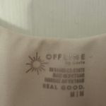 Aerie  Tiebreaker Pleated Dress Size Medium White Photo 4