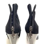 House of Harlow  Bernadette Black Suede Open Toe Platform Pumps Size 38.5 Photo 3