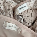 Altar'd State NEW  Rauma Dress Neutral Cream Floral Lace Mesh Long Sleeve Size S Photo 5