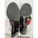 Croft & Barrow Womans Sole Sense Ability Red Straps Gem Stone Slip On Sandals 8m Photo 7