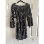 5/48 Women's Medium Black Tie Waist Dress Travel Corpcore Long Sleeve Photo 6