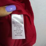 Monteau  Red Swiss Dot Ruffle Tiered Sleeveless Dress Lined Size Small NWT Photo 7