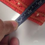 Cabaret Women 100% Silk Pant Lounge Capri Size Xlarge Orange Peach Embroidered Photo 3