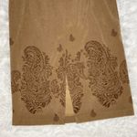 Norton Mcnaughton Vintage Y2K Brown Pasiley Boho Maxi Skirt Photo 5