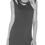 LNA Double Cut Shirt Tank Mini Dress in black made in USA small Photo 0