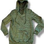 Sweatshirt Hoodie Marbled Green W/ 3 decretive button v Photo 0
