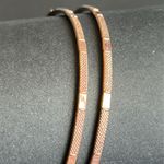 Women’s vintage dainty set of 2 rose gold‎ tone bangle bracelets one size Gold Photo 1