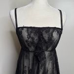 Only Hearts Vintage  NYC Helena Stuart Sheer Black Lace Negligee Lingerie Medium Photo 1