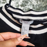H&M  Black & White Striped Pattern Knit Dress Photo 4