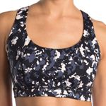 Sweaty Betty - Circuit Sports Bra Black Mini Camo Athletic Running Medium Support Photo 0
