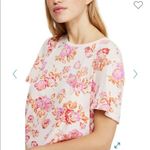 Free People ✨HP✨NWOT✨ Tourist T-Shirt Pink Floral Blush✨ Photo 5