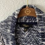 cupio  Open Jacket Sweater Blue & White Size Small Photo 6