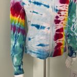 American Apparel tie dye zip up sweatshirt medium Photo 2