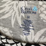 Croft & Barrow  Black Pineapple Print Sleeveless Dress SIZE 3X – Summer Casual Photo 1