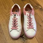 Matchboots ‘Rose Passion’ white leather pink suede lace up sneaker size 5 Photo 5