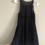 Free People  navy black lace dress size 0 Photo 2