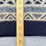 Vtg. Richmond 100% Wool Blue Gray Snowflake Pattern Sweater Womens Large Classic Photo 6