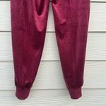 True Religion Velour Track Suit Womens Sz XL Burgundy Zip Up Retro Streetwear Photo 6